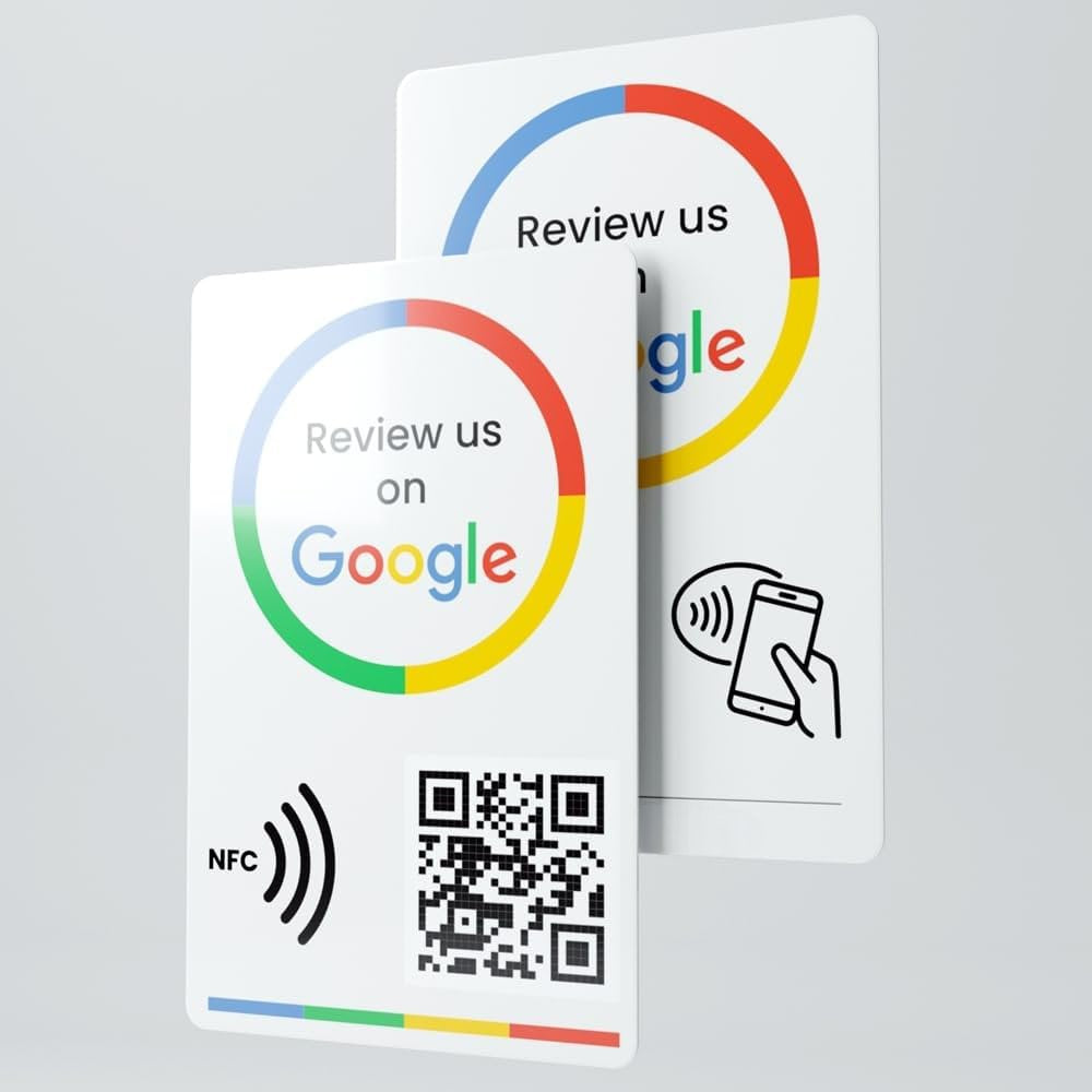 Google Review Card V3 – NFC & QR Code for Instant Business Reviews