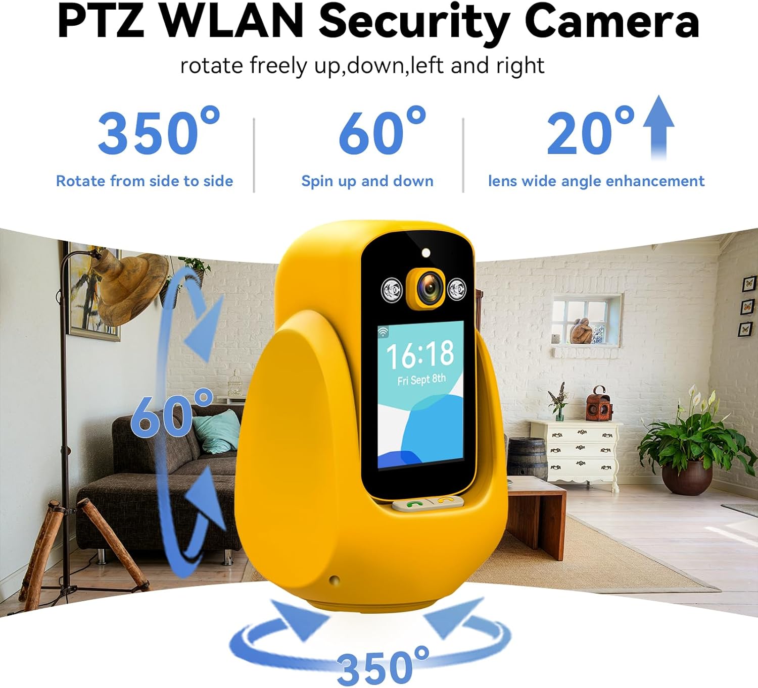 Smart Home 2MP Wireless CCTV Camera – Audio Calling, Night Vision, 1080P Baby Monitor