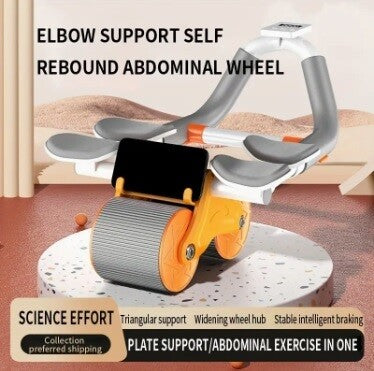 Automatic Rebound Abdominal Wheel with Monitor