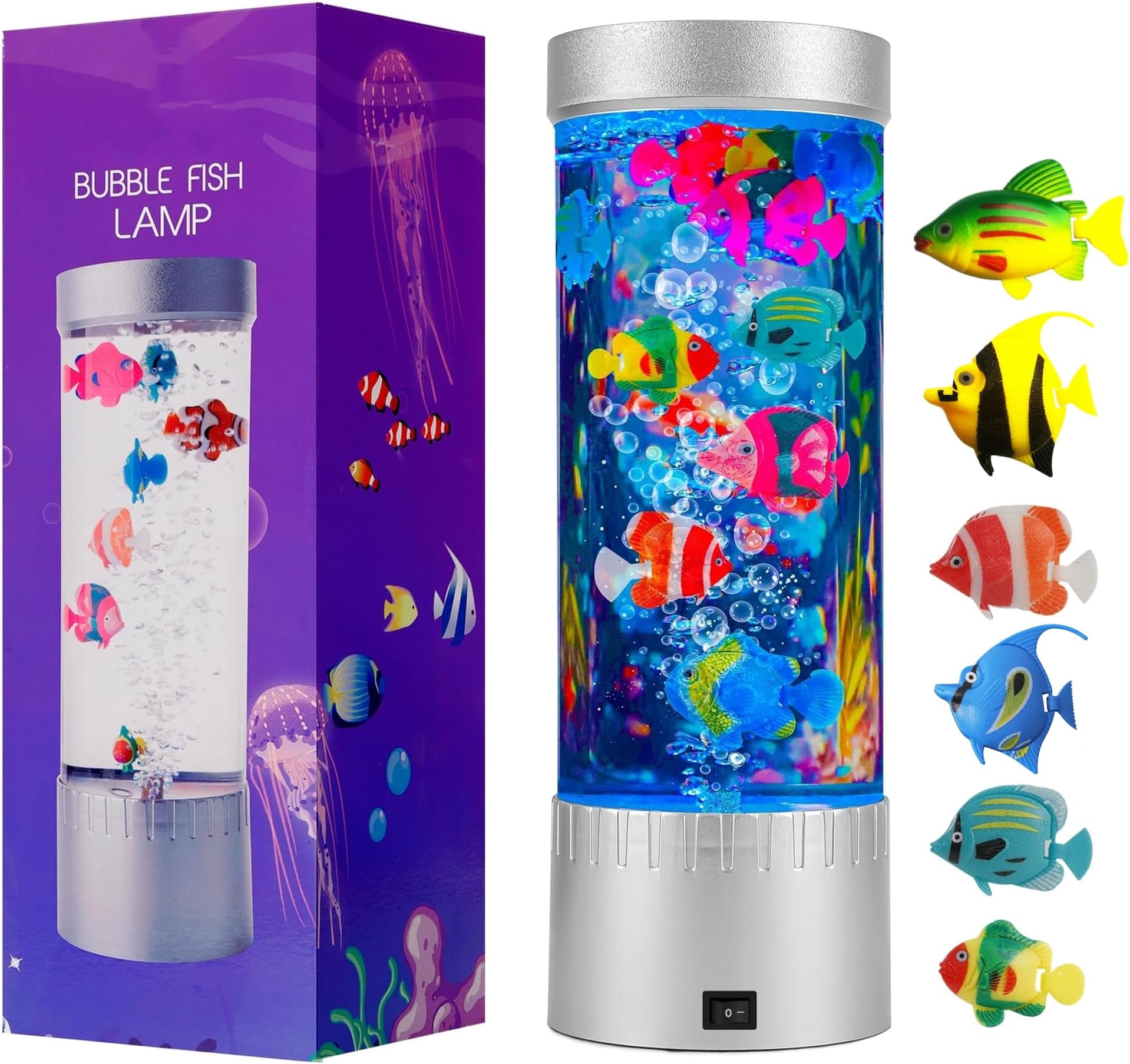 Bubble Fish Lamp – LED Aquarium Sensory Light for Kids & Home Decor