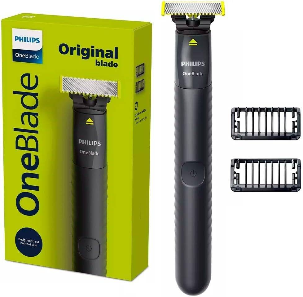 Philips OneBlade QP1424/10 – Trimmer & Shaver with 2 Combs, Bivolt