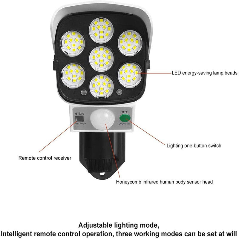 Solar Motion Lamp 4 Pcs