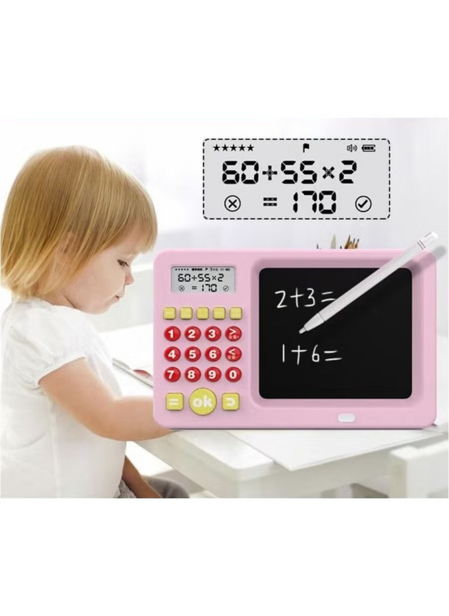 2-in-1 Writing Tablet & Calculator – Early Education Tool for Kids