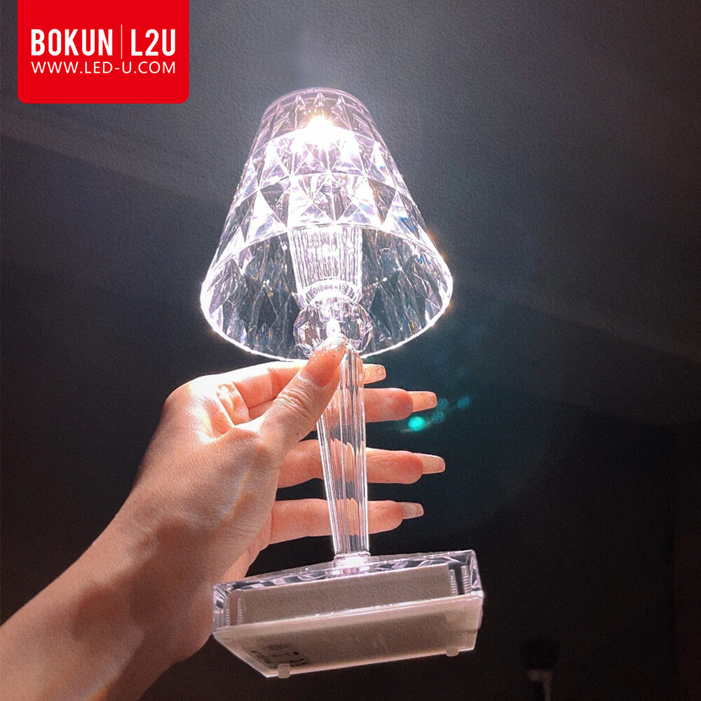 Diamond Table LED Lamp With Bluetooth Crystal RGB Bedroom Lamps