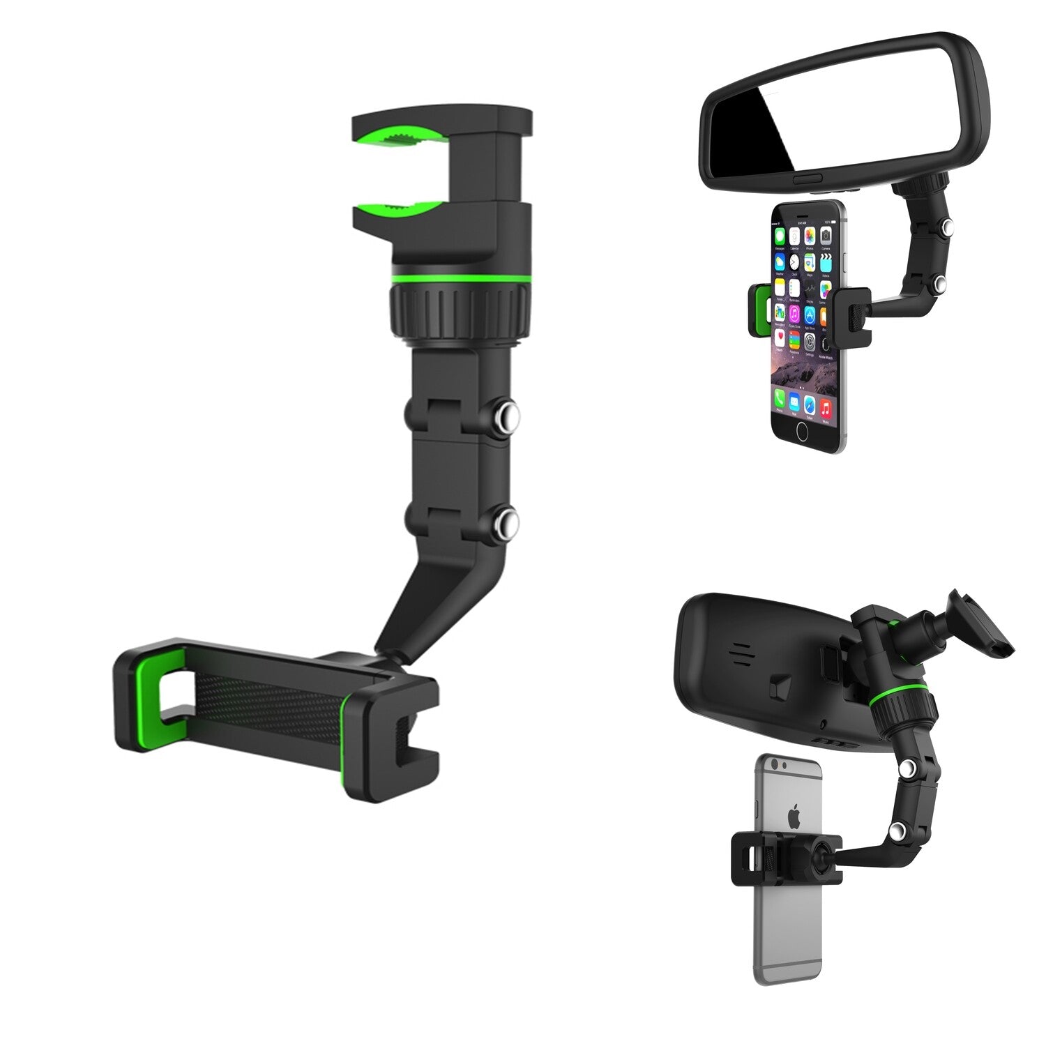 Universal 360 degree rotation flexible phone holder