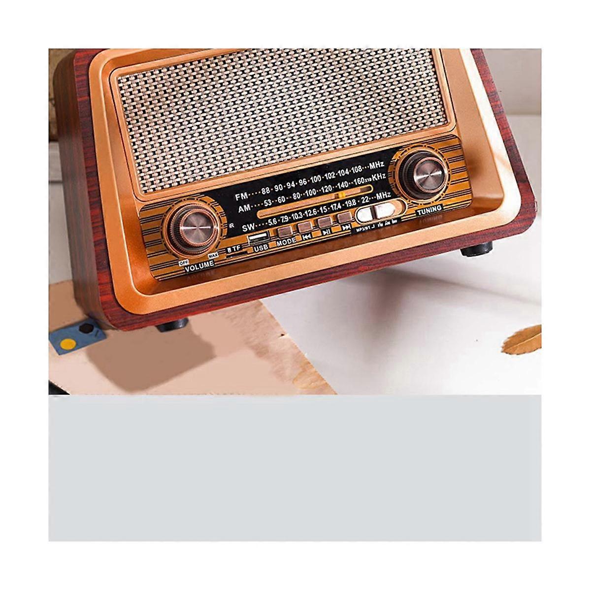 Retro Portable Bluetooth Speaker – AM/FM Radio Receiver with USB & TF Playback