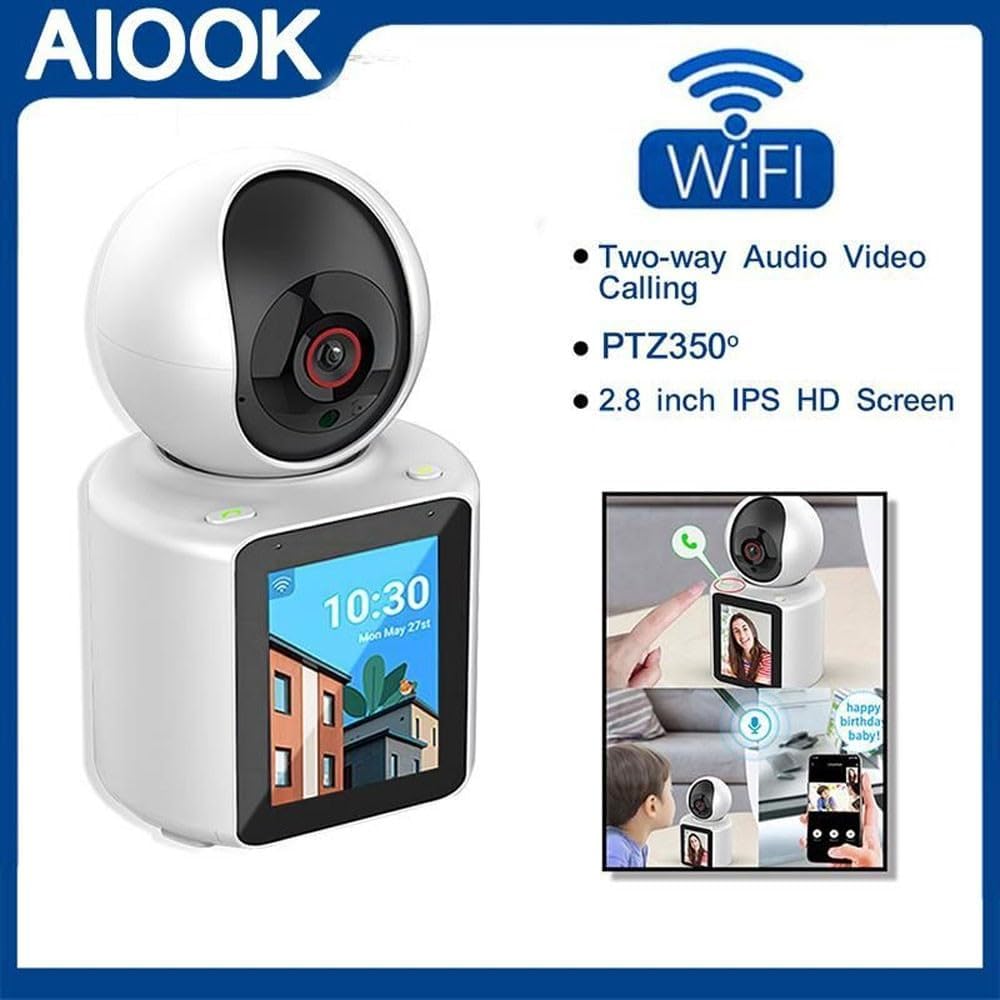 Two-Way Video Calling Smart WiFi Camera – 1080P HD, Infrared Night Vision, Baby Monitoring