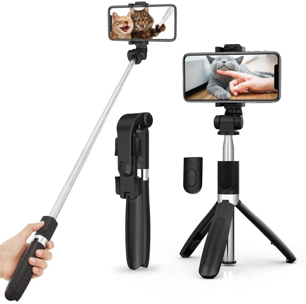 Selfie Tripod With Bluetooth remote (3 in 1 )