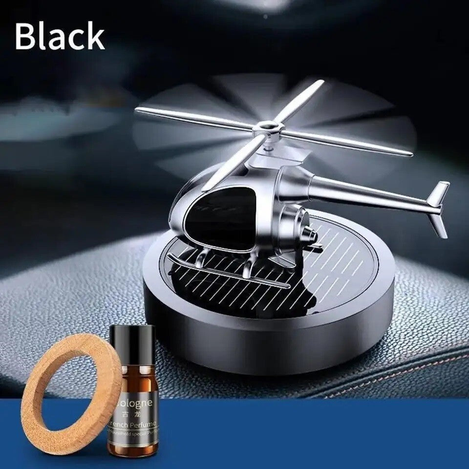 Solar-Powered Helicopter Car Air Freshener