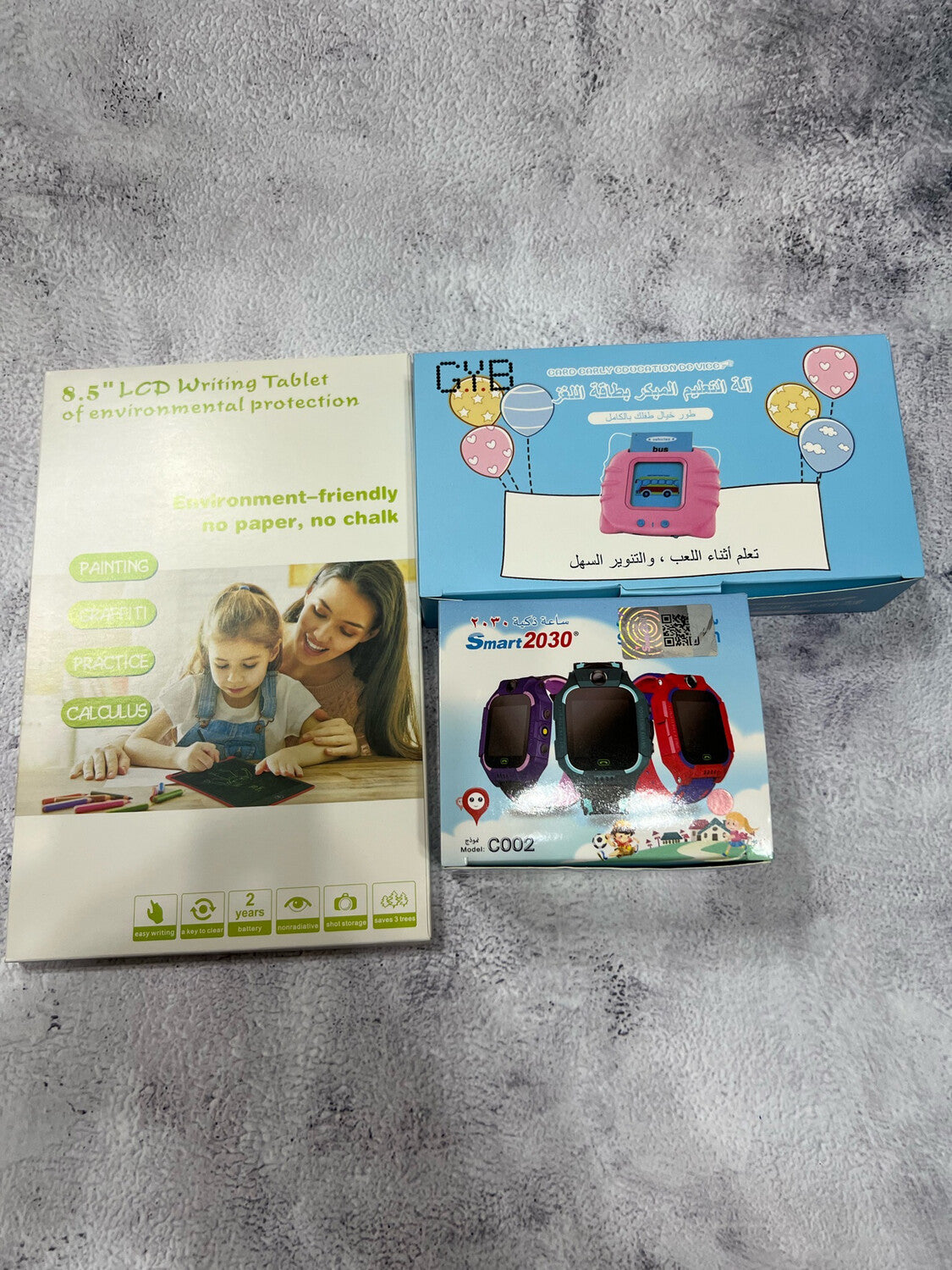 Super Kids Combo Educational Toy+writing Tab+ Kids Smart Watch