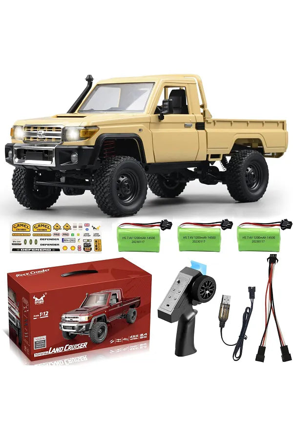 Toyota Land Cruiser 1:12 Scale 4×4 RC Crawler – Remote Control Off-Road Truck