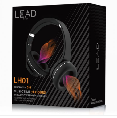 Lead LH01 Wireless Headphone - Black and Red