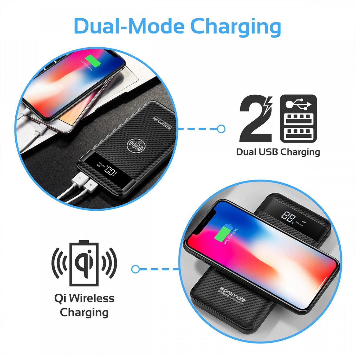 Promate Fast Charge Powerbank 1000 MAH