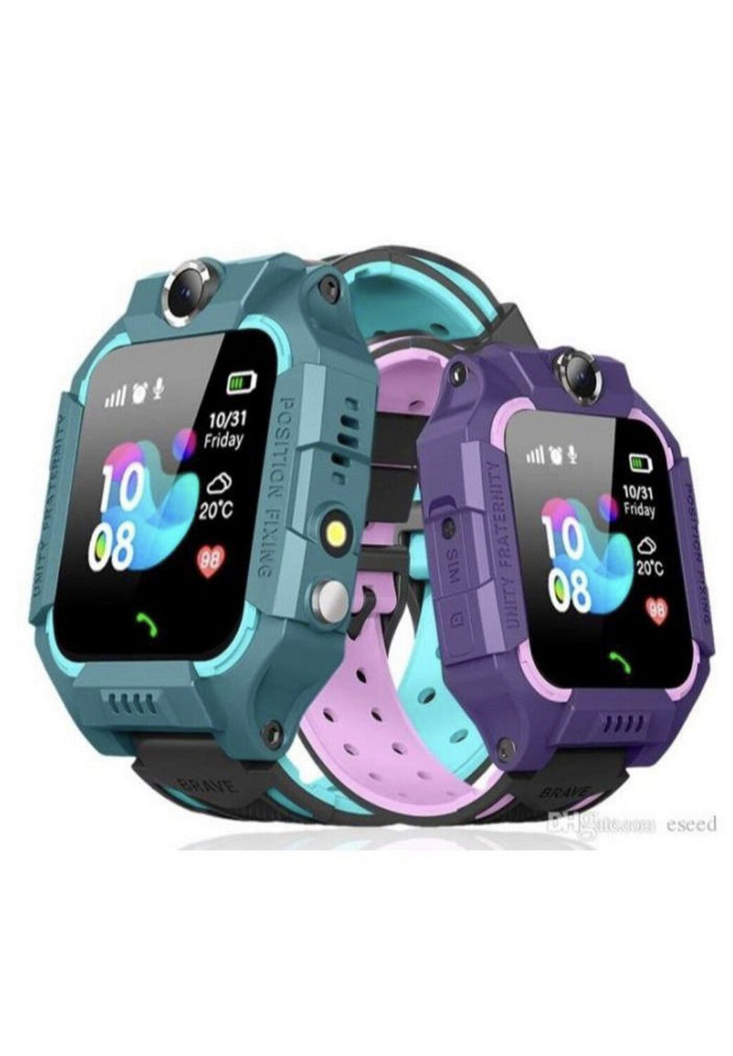 2-pcs Kids Smart Watches – Fun & Safe for Children