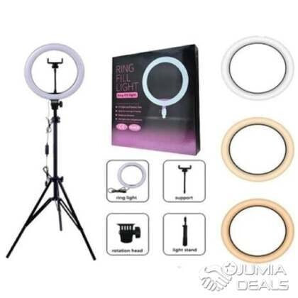 LED Ring Light Kit with Tripod & Phone Stand for Streaming