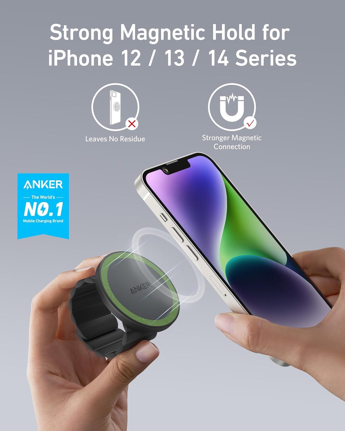 Anker Magnetic Phone Grip – Secure & Easy Attachment