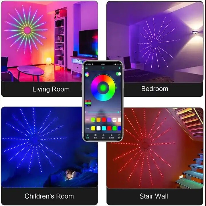 LED Wall Fireworks Lights – Stunning Holiday Decor