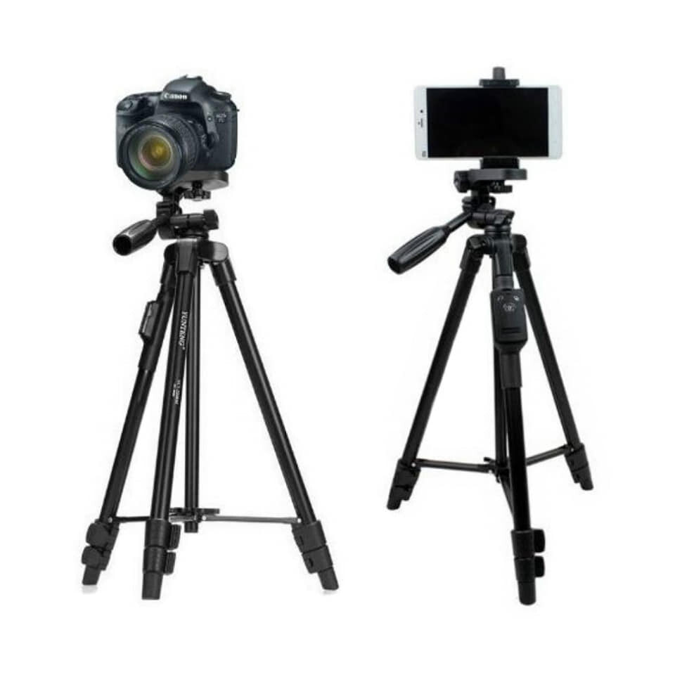 YUNTENG 5208 Aluminum Tripod 43cm-125cm with Bluetooth Remote