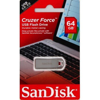 Sandisk Cruzer Force USB Flash Drive 64 GB