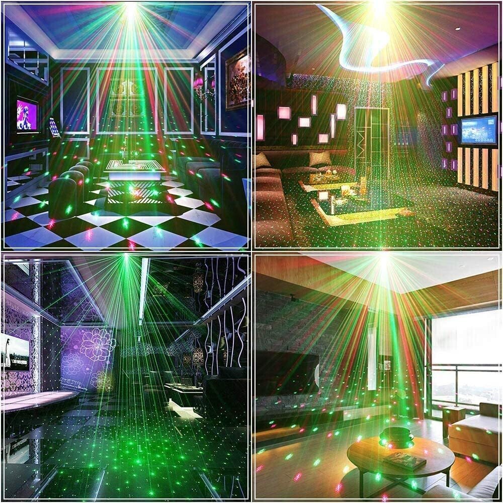 DJ Disco Laser Light Sound Activated LED Projector