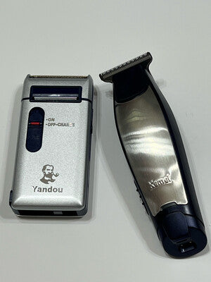 Kemei Trimmer & Yandou Shaver Combo - Grooming Set