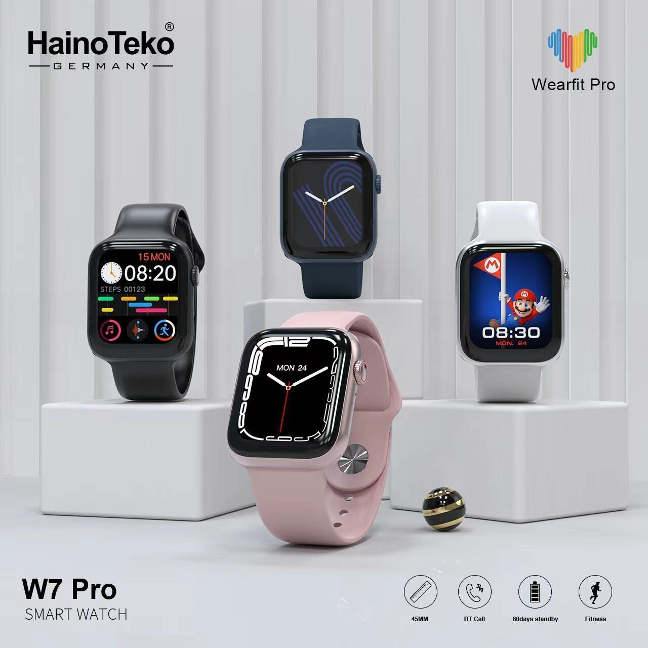 Hinoteko W7 Pro Smart Watch 45MM – Key Features