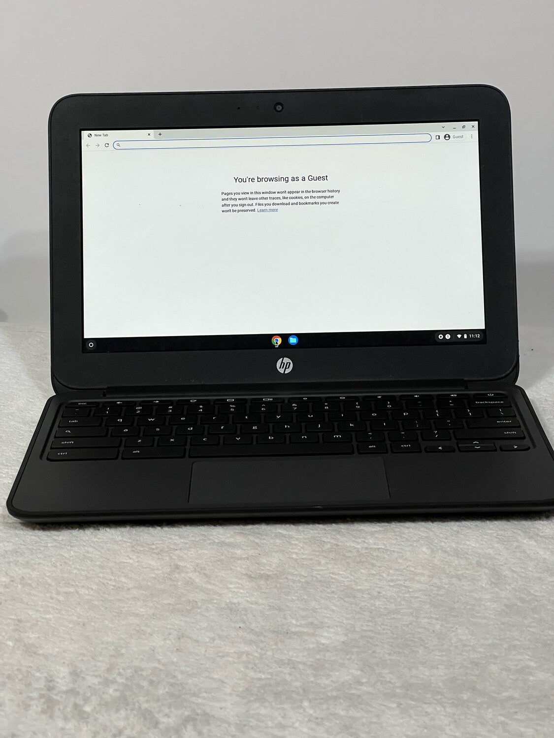 HP Used Chromebook – 4GB RAM, 16GB SSD, Intel HD Graphics, Black