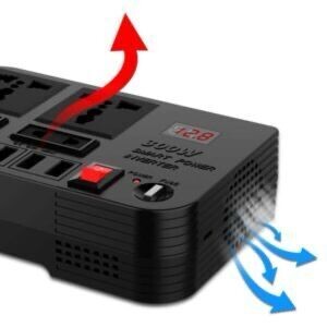 300W Car Power Inverter, DC 12V to 220V AC