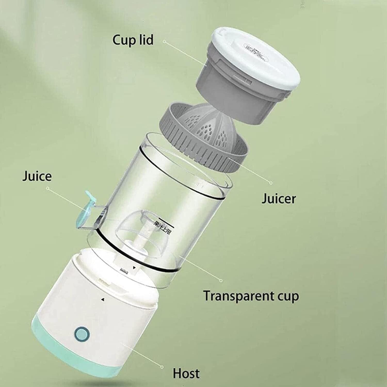 Portable Rechargeable Citrus Juicer - Fresh Juice Anytime