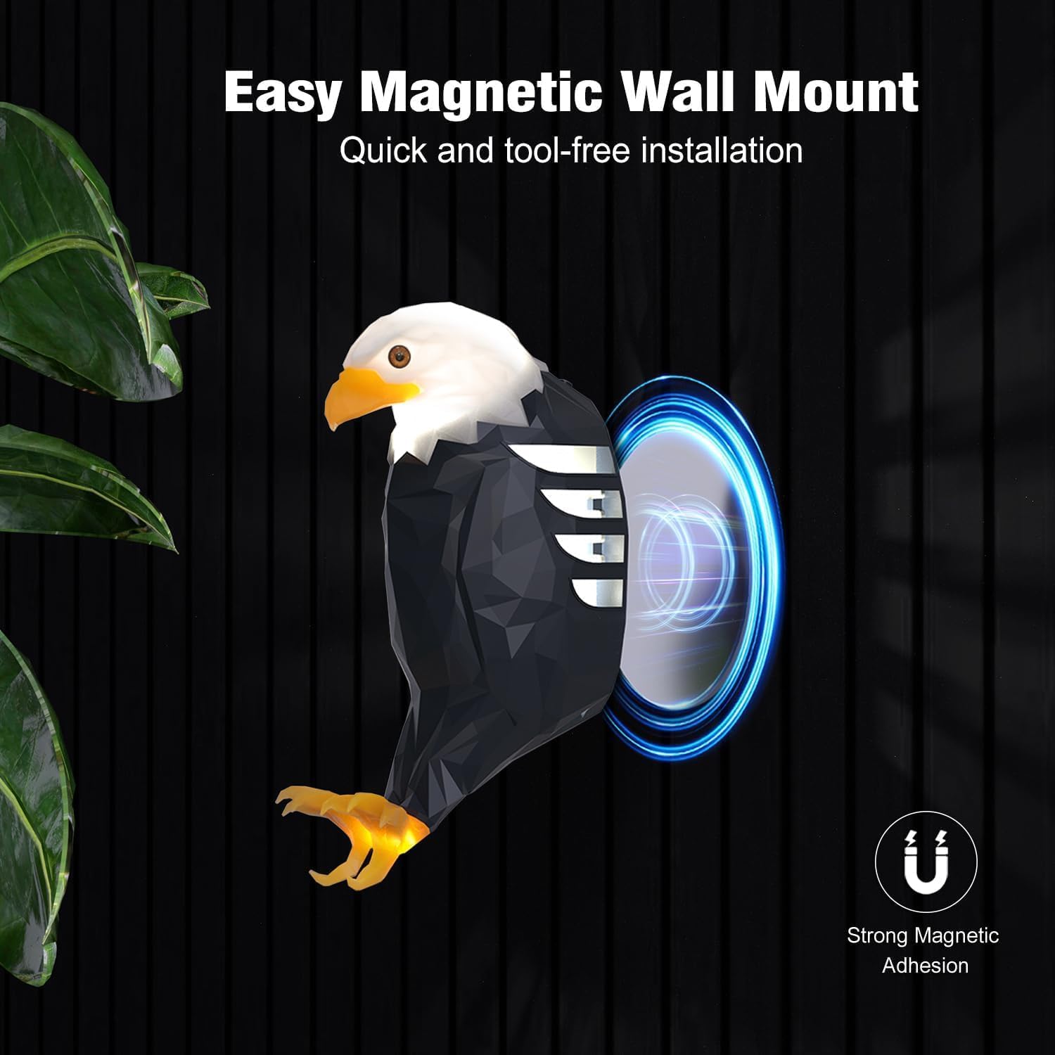 Supreouts Bald Eagle Wall Light – Remote Control LED Night Lamp