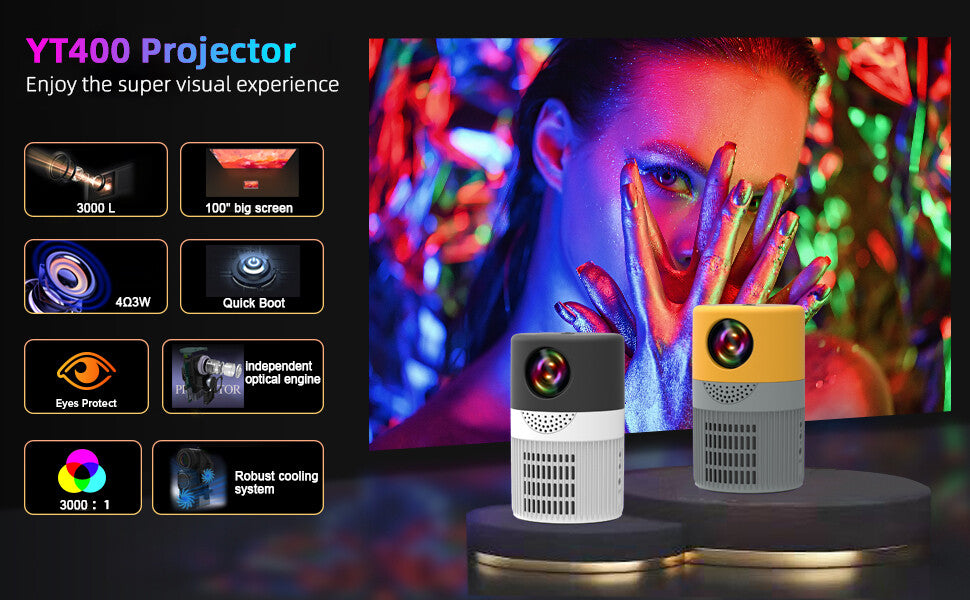 Borrego Mini Projector – Compact, High-Quality Viewing