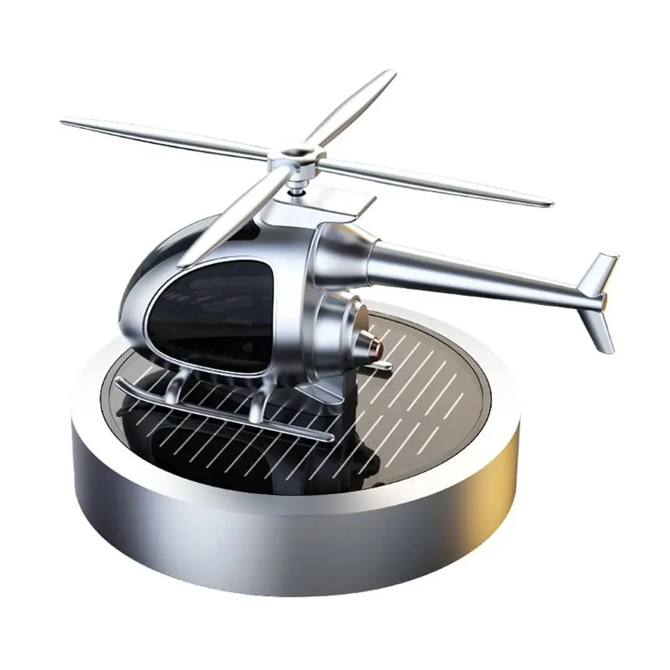 Solar-Powered Helicopter Car Air Freshener