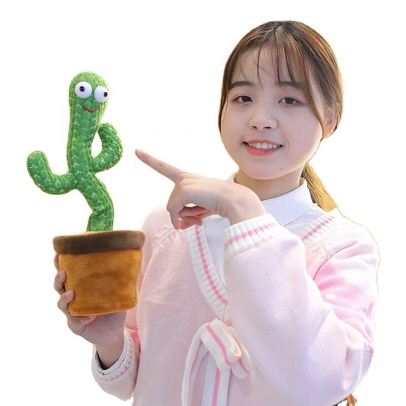 2 Pcs Dance Cactus Doll _Talking Singing Music &Dancing