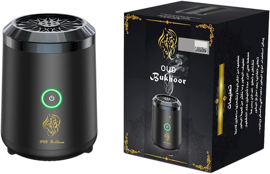 Arabic Electric Oud Bakhoor Burner – Rechargeable Aroma Diffuser for Home & Travel