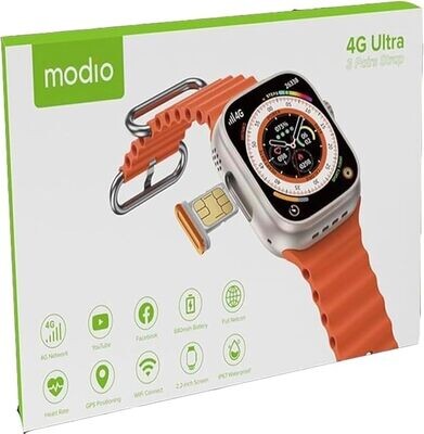 Modio 4G Ultra Smartwatch with 2.2” HD Display