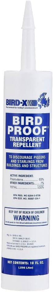 Bird-X Bird Proof Transparent Repellent Gel – Pigeon & Bird Control for Balcony, Home & Shop | ChenArabia UAE