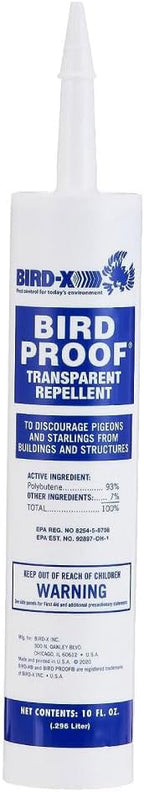 Bird-X Bird Proof Transparent Repellent Gel – Pigeon & Bird Control for Balcony, Home & Shop | ChenArabia UAE