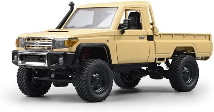 Full-Scale 4WD LC79 Toyota RC Crawler 1:12 – Powerful Off-Road Remote Control Car in Yellow | Realistic Desert Edition
