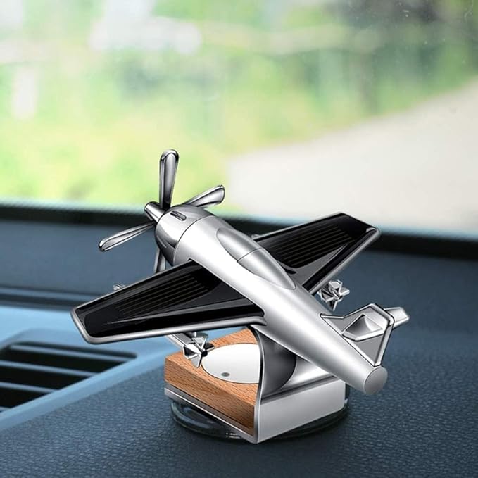 Solar Airplane Car Diffuser – Aromatherapy Freshener for Car, Office & Home