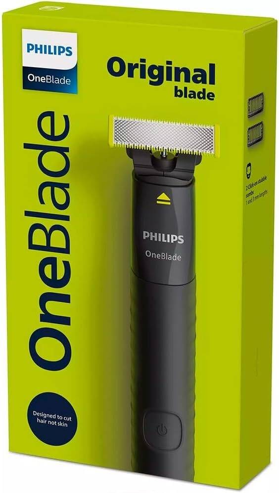 Philips OneBlade QP1424/10 – Trimmer & Shaver with 2 Combs, Bivolt