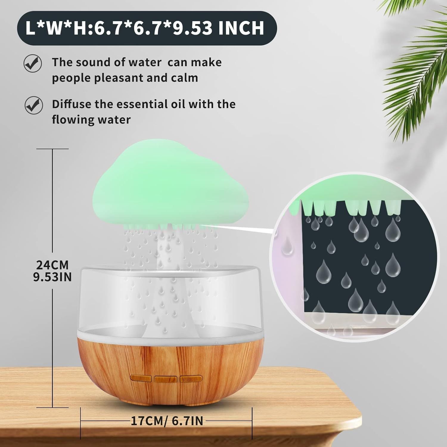 Cloud Rain Humidifier - Improve Air Quality & Comfort