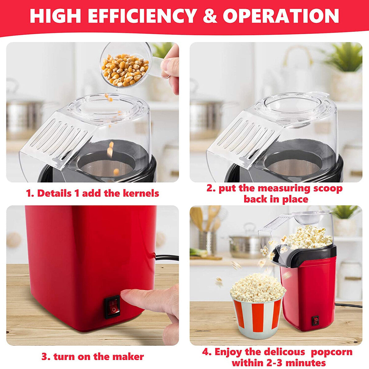 Hot Air Popcorn Maker