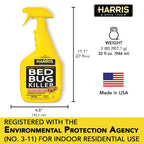 Harris Bed Bug Killer Spray 2 PCS Combo – Odorless, Non-Staining, Fast Bed Bug Treatment – UAE