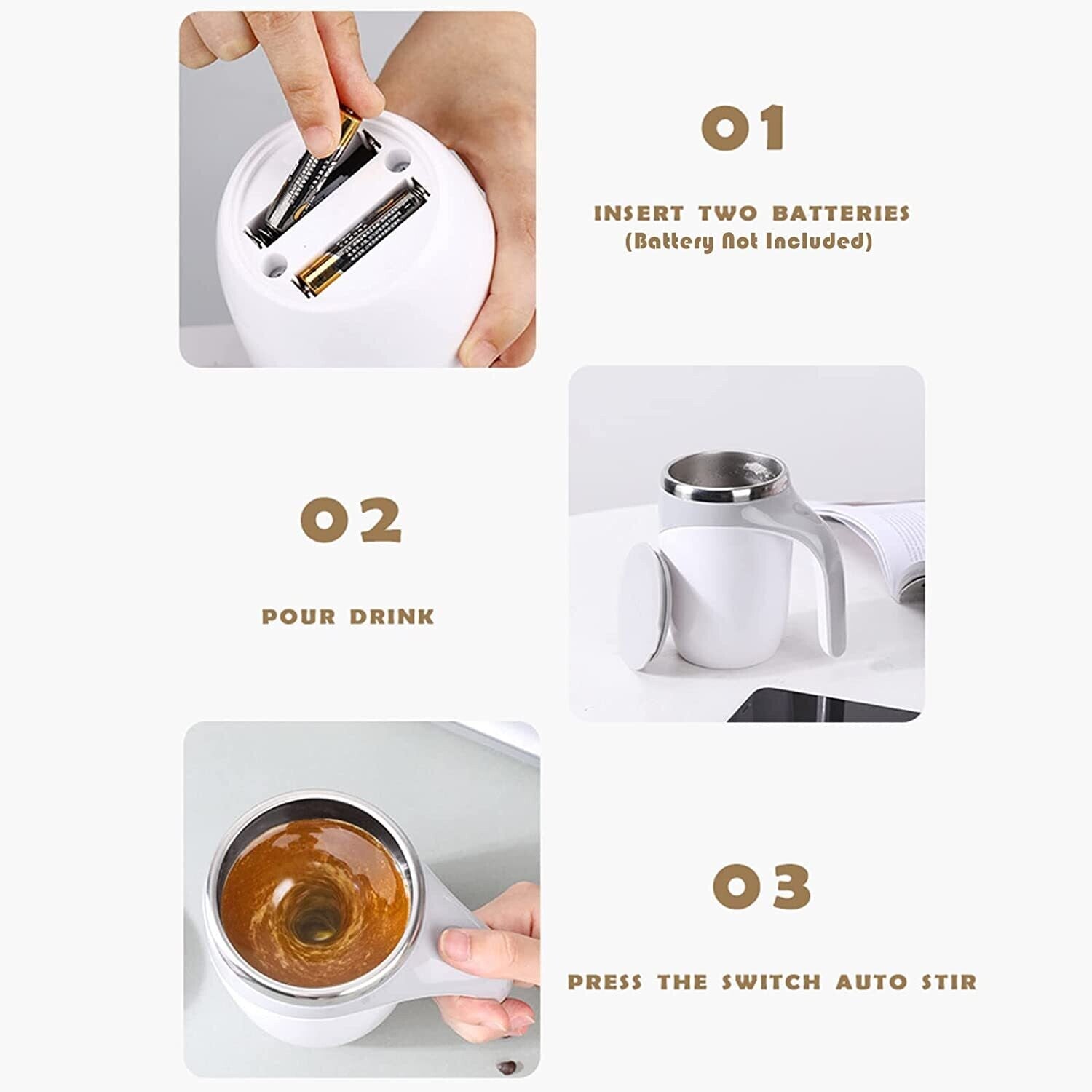 Multi-Purpose Self-Magnet Stirring Cup – Effortless Mixing