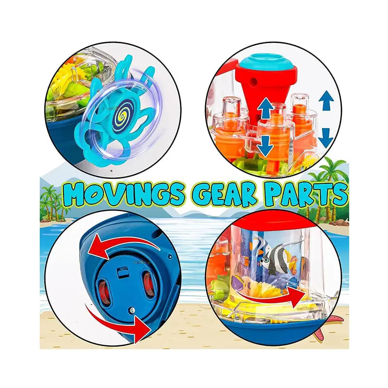 2 Pack Gear Land Ship Toy – Music & Lights, Fun and Educational for Kids