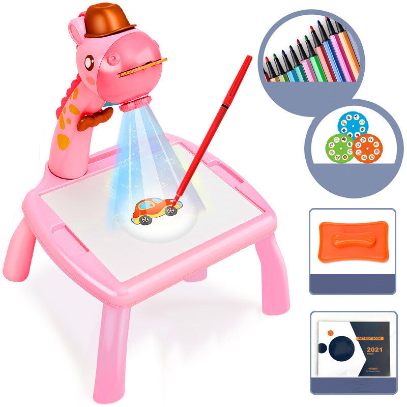 KIDS Projector PAINTING DESK Drawing Board