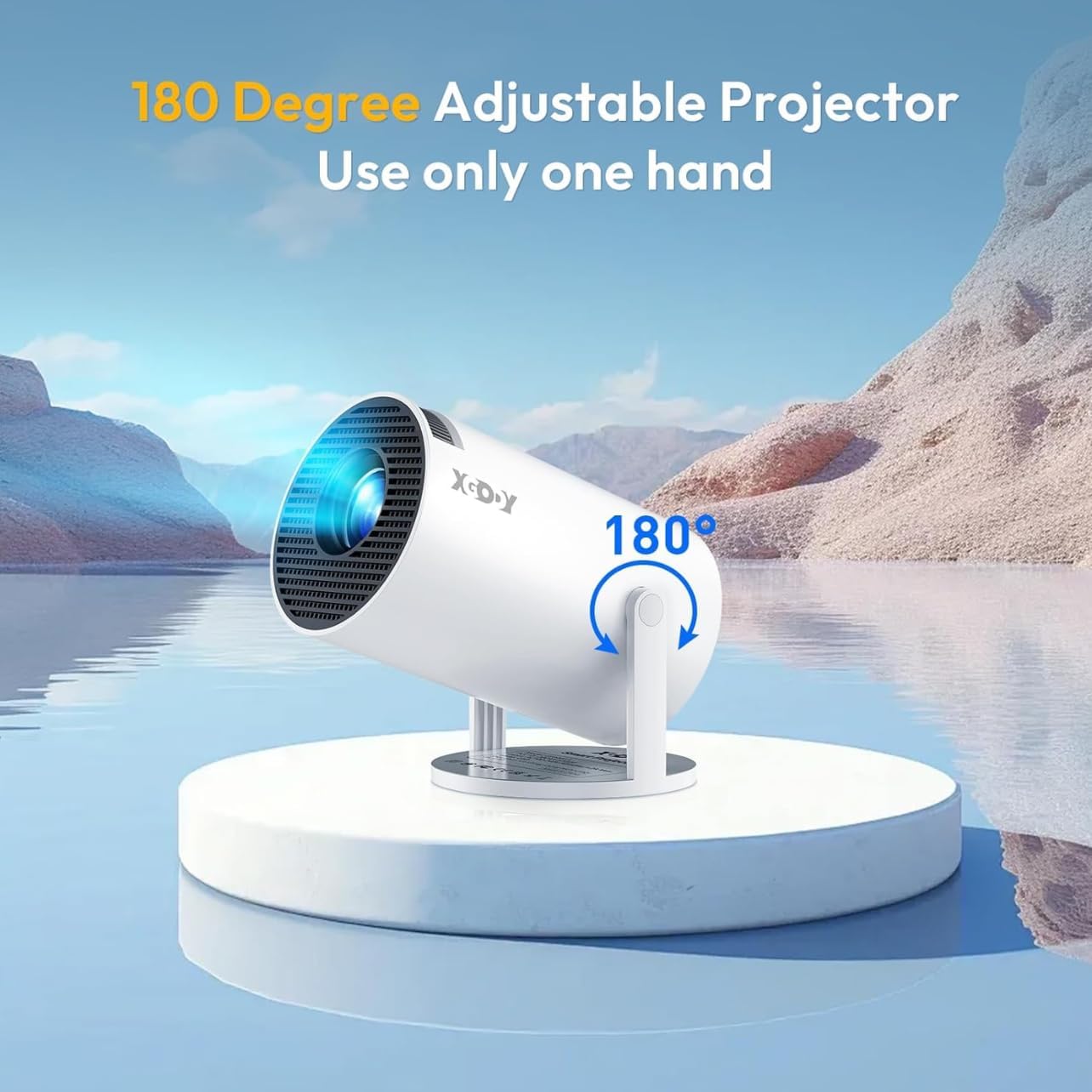 Smartbarry HT88 4K/HD Portable Android Projector with Wi-Fi & Bluetooth – Smart Home Cinema (UAE)