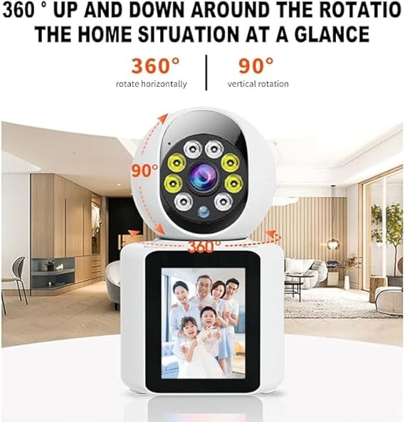 Two-Way Video Calling Smart WiFi Camera – 1080P HD, Infrared Night Vision, Baby Monitoring