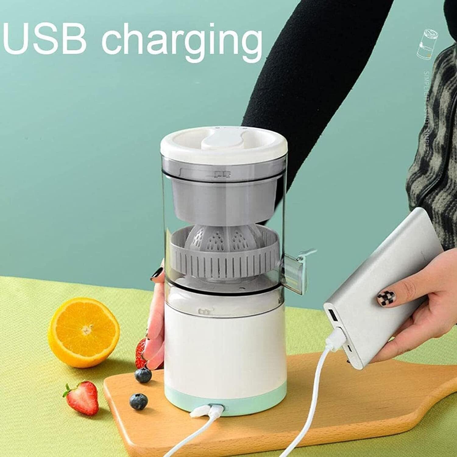 Portable Rechargeable Citrus Juicer - Fresh Juice Anytime