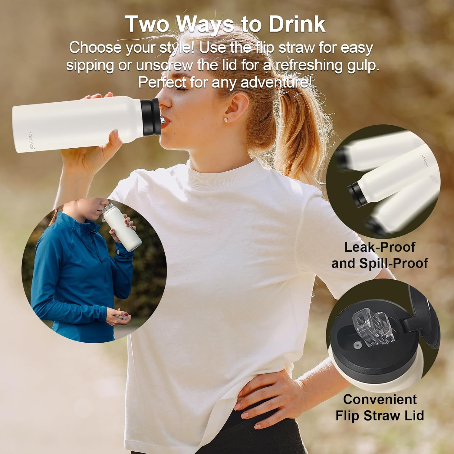 2 Pcs Combo – 946ml Insulated Stainless Steel Water Bottle with MagSafe-Compatible Magnetic Phone Holder – Hot & Cold Flask UAE Free Delivery